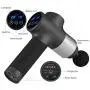 PTsolo Massage Gun Deep Tissue Muscle Massage Gun Handheld Body Percussion Massager 20 Speed Adjustable Electric Massager with 6 Heads for Relieving Muscle Pain Soreness and Stiffness