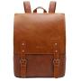 Zebella Vegan Leather Backpack Purse Vintage Laptop Bookbag for Women Men