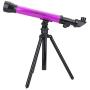 Telescope for Kids Beginners, Travel Scope, Equipped with 20X, 40X, 60X Interchangeable Eyepieces, Portable Travel Telescope with Tripod, Best Gift for Child (Purple)