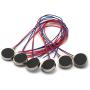 DZS Elec 12pcs Mini Vibration Motor with 95mm Length Lead Wire DC 3V 85mA 12000rpm Flat Button-type Motor For Mobile Phone Tablet Bluetooth Mini Fan Electronics Appliances 10x2.7mm
