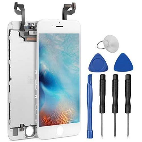 Uslansis for iPhone 6s Screen Replacement, LCD 3D Touch Screen for 4.7 inch iPhone6S, 2020 Upgraded Glass Assembly iPhone 6S Screen, Compatible with A1633|A1688|A1700 (White)