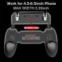 COOBILE Mobile Game Controller for PUBG Mobile Controller L1R1 Mobile Game Trigger Joystick Gamepad for 4-6.5" iOS & Android Phone(W10 Update)