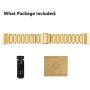 Jiarusig Compatible with Fitbit Charge 2 Bands, Stainless Steel Metal Bands Strap Men Women Replacement Bracelet Small Large Wristband Accessories Band Compatible with Fitbit Charge 3, Gold