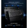 GameSir GK300 Wireless Mechanical Gaming Keyboard, 2.4GHz Bluetooth Game Keyboard, TTC Blue Switches 1ms Low Latency Mechanical Keyboard with 104 Standard Keys for Windows PC, Laptop, iPad and Mac