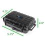 CASEMATIX Protective Travel Case Compatible with ZOLEO Satellite Communicator - Crushproof & Waterproof Case Compatible with ZOLEO Satellite Phone Accessory, Charging Cable and Carabiner - Case Only