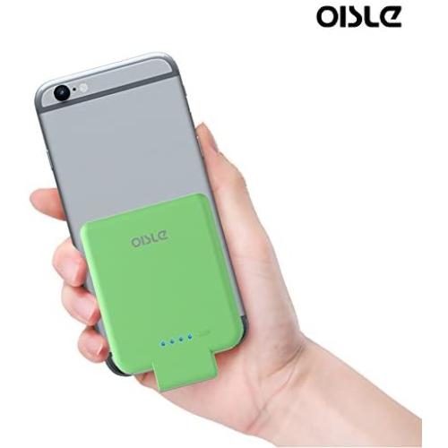 oisle Portable Charger Mini Power Bank PowerCore 2200mAh Wireless External Backup Battery Pack High-Speed Ultra Thin Charging for iPhone 5(s)/6(s)/7(p)/8(p)/X- Green