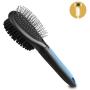 BV Dog Brush and Cat Brush, Pet Grooming Comb, 2 Sided Bristle and Pin for Long and Short Hair Dog, Removing Shedding Hair BV Dog Brush and Cat Brush, Pet Grooming Comb, 2 Sided Bristle and Pin for Long and Short Hair Dog, Removing Shedding Hair
