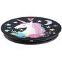 Whimsical Unicorn Dreams Cute Gift On Dark Gray Background PopSockets Grip and Stand for Phones and Tablets