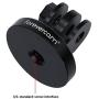 Aluminum Tripod Mount Adapter Compatible for Gopro Hero8, 7, 6, 5, 4, 3+, 3, 2, 1 HD, Hero Fusion, GOPRO Hero (2018),DJI OSMO Action Camera Black by Forevercam