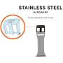 URBAN ARMOR GEAR UAG Compatible with Apple Watch 44mm 42mm Series 5/4/3/2/1 Silicone Band Scout [Silver] Slim Adjustable Waterproof Sporty Replacement Watch Strap