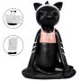 Cell Phone Holder, Alpha Go Yoga Black Cat Smartphone Stand, Dock, Cradle, Compatible with iPhone, All Android Smartphone Charging, Desktop Accessories Pal