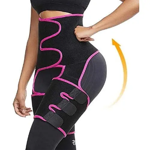 SCOBUTY Thigh Trimmer, Waist Trainer, High Waist and Thigh Trimmer, 3 in 1 Weight Loss Butt Lifter Waist Trainer Shaping Slimming Support, Hips Belt Trimmer Body Shaper (Pink) SCOBUTY Thigh Trimmer, Waist Trainer, High Waist and Thigh Trimmer, 3 in 1 Weight Loss Butt Lifter Waist Trainer Shaping Slimming Support, Hips Belt Trimmer Body Shaper (Pink)