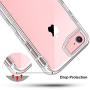 iPhone 8 Case, iPhone SE Case, Anuck 3 in 1 Heavy Duty Defender Shockproof Full-Body Clear Protective Case Hard Plastic Shell & Soft TPU Bumper Cover for Apple iPhone 7/8/SE 4.7 inch - Crystal Clear