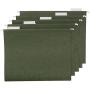 AmazonBasics Hanging Organizer File Folders - Letter Size, Green - Pack of 25