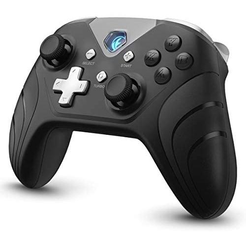 IFYOO X208 2.4G Wireless and Wired Gaming Controller USB Gamepad Joystick for Computer & Laptop (Windows 10/8/7/XP, Steam), Android and PS3 -Black&Silver