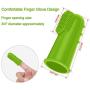 CAM-ULATA Dog Cat Toothbrush Finger 12pcs Set Dental Hygiene Brushes Food Safety Soft Silicone Pet Finger Toothbrush for Puppy Doggy Dog