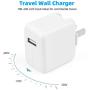 USB Wall Charger Compatible iPad iPod iPhones, 12W 2.4A Portable Charger Adapter Plug and Charging Cable Compatible iPad 4 3 2 /Mini/Air 2 /Pro, iPhone 11 /X Xs Max XR /8/7 /6 6s Plus