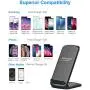 NANAMI Upgraded Fast Wireless Charger, Wireless Charging Stand Compatible Samsung Galaxy S20/S10/S9/S8/S7 Edge/Note 10+/9/8 & Qi Charger Compatible iPhone 11/11 Pro/11 Pro Max/XR/XS Max/XS/X/8/8 Plus NANAMI Upgraded Fast Wireless Charger, Wireless Charging Stand Compatible Samsung Galaxy S20/S10/S9/S8/S7 Edge/Note 10+/9/8 & Qi Charger Compatible iPhone 11/11 Pro/11 Pro Max/XR/XS Max/XS/X/8/8 Plus