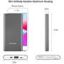 High Capacity 10000mAh Quick Charge QC 3.0 Portable Charger Fast Speed Charging Dual Input Thin Power Bank Compatible For iPhone iPad Samsung Galaxy Mobile phone & Android Smartphone Device Space Grey