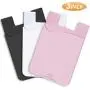 SHANSHUI Cell Phone Wallet, Adhesive Card Sleeve Silicone Card Pouch Stick on Phone Compatible with iPhone/Samsung Galaxy/Sony/Huawei and Most Smart Phones (Black,White,Pink) SHANSHUI Cell Phone Wallet, Adhesive Card Sleeve Silicone Card Pouch Stick on Phone Compatible with iPhone/Samsung Galaxy/Sony/Huawei and Most Smart Phones (Black,White,Pink)