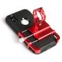 GUB Thick Case Design Bike & Motorcycle Phone Mount Handlebar Holder Adjustable Compatible with iPhone XR Xs 7s 8 Plus,Compatible with SamsungS7/S6/Note5/4,Any Cell Phones with Thick Phone Case (red)