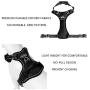 Hikiko No Pull Dog Harness and Leash Set Walking Pet Harness Adjustable Outdoor Reflective Oxford Material Pet Vest for Dogs Easy Control for Medium to Large Breed Dogs