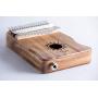 17 Key Electric-Acoustic Kalimba, KOA Wood Finger Thumb Piano with Built-in Pickup (EQ) and Added Thumb Grooves for Extra Comfort