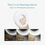 QIAYA Selfie Light Ring Lights LED Circle Light Cell Phone Laptop Camera Photography Video Lighting Clip On Rechargeable