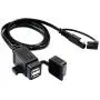 MOTOPOWER MP0609C 3.1Amp Waterproof Motorcycle Dual USB Charger Kit SAE to USB Adapter Cable Phone Tablet GPS Charger MOTOPOWER MP0609C 3.1Amp Waterproof Motorcycle Dual USB Charger Kit SAE to USB Adapter Cable Phone Tablet GPS Charger