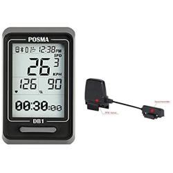 POSMA DB1 Bluetooth Cycling Bike Computer BCB30 Dual Mode Speed Cadence Sensor Value Kit - Speedometer Odometer, Support GPS by Smartphone iPhone