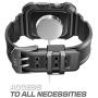 SUPCASE [Unicorn Beetle Pro] Case for Apple Watch 4 / Watch 5 [44mm], Rugged Protective Case with Strap Bands for Apple Watch Series 4 2018 / Series 5 2019 Edition (Black)