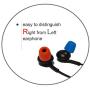 TCM Foam 2 Pairs of Memory Foam Earphone Tips Silicon Foam Replacement Buds for in Ear Headphones. Reduces Surrounding Noise & Improves Sound. (S - Small, red & Blue)