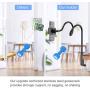 Stainless Steel Gooseneck Cell Phone Holder, Universal 360° Flexible Mobile Phone Stand | Lazy Arm Holder Clamp Mount Bracket Bed Dock for 11 Pro Max Xs X XR 8 Plus S20 S10 Note 20 Note 10