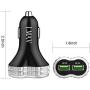 USB C Car Charger, Dual QC 3.0 Fast Car Charger Adapter with 3.3ft Fast Charging Cable Compatible for iPhone, Samsung, LG, iPad, 6A 48W and More.(2 Charger + 2 Cable)
