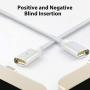 Magnetic Charging Cable, Portable 3 in 1 Magnetic Phone Charger, Compatible with Mirco USB, Type C and i-Product, Fast Charging & Data Transfer, 3.28ft-Silver