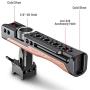 SMALLRIG Camera NATO Handle Top Handle Grip with Anti-Off Designed Cold Shoe Mount and Built-in Hex Spanner for DSLR Camera, Camera Cage - HTN2362