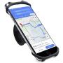 Cyclepartner Universal Phone Mount for Bike Non-Slip Shockproof German Silicone Cellphone Bicycle Motorcycle Holder Mobile Smartphone Compatible for iPhone X, XS MAX,Plus 8 7 6 5,Galaxy,Note (Black M)