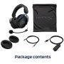 HyperX Cloud Alpha S - PC Gaming Headset, 7.1 Surround Sound, Adjustable Bass, Dual Chamber Drivers, Chat Mixer, Breathable Leatherette, Memory Foam, and Noise Cancelling Microphone - Blue