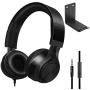 Over Ear Headphones with Aluminum Headphone Stand Hanger, SourceTon 3.5mm Gaming Headset Noise Isolating with Mic and Volume Control for TV, PC and Cell Phone