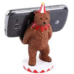 Cute Bear Animal Cell Phone Stand for Desk Smartphone Mobile Phone Holder for iPhone Android Smartphone Holder Desk Decorations