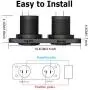 Quick Charge 3.0 USB Car Socket, Waterproof QC 3.0 Dual USB Car Charger with Touch Switch and One 200W Cigarette Lighter Adapter for Rocker Switch Panel on 12V/24V Car, Marine, Boat, Motorcycle, Truck Quick Charge 3.0 USB Car Socket, Waterproof QC 3.0 Dual USB Car Charger with Touch Switch and One 200W Cigarette Lighter Adapter for Rocker Switch Panel on 12V/24V Car, Marine, Boat, Motorcycle, Truck