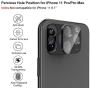 LOZA for iPhone 11 Pro 5.8"/11 Pro Max 6.5" Camera Lens Screen Protector, Metal Frame Bubble Free High Definition Anti-Scratch Screen Protector Camera Lens for New iPhone 11 Pro/11 Pro Max (Black)