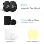 Magnetic Car Mount, 2 Pack Universal Flat Stick On Magnet Phone Holder Car Mounts with 2 Metal Plates for Cell Phones Mini Tablets
