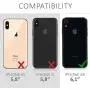 kwmobile Crossbody Case Compatible with Apple iPhone XR - Clear Transparent TPU Cell Phone Cover with Neck Cord Lanyard Strap - Transparent/Light Blue