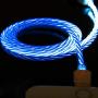 YICHUMY LED Flowing USB Charger Cable Magnetic 3 in 1 USB Charging Cable Light UP Micro USB/USB Type C Cable Multi Charging Cord Compatible Universal USB Charging Cable with Most Cell Phones (Blue)