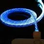 YICHUMY LED Flowing USB Charger Cable Magnetic 3 in 1 USB Charging Cable Light UP Micro USB/USB Type C Cable Multi Charging Cord Compatible Universal USB Charging Cable with Most Cell Phones (Blue)