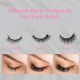 Magnetic Eyelashes&Magnetic Eyeliner Kit with Tweezers, Reusable, No Glue Needed, Waterproof, Easy to Apply