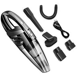 DJW car Vacuum Cleaner, Wireless car Dry and Wet Vacuum Cleaner Home Handheld Vacuum Cleaner