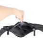Vanlison Large Sling Bag Crossbody Shoulder Chest Back Pack Anti Theft Travel Bags Daypack Black