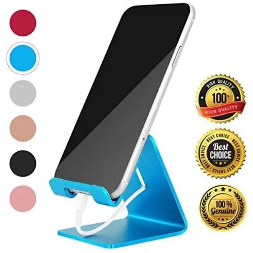 Desk Cell Phone Stand Holder Aluminum Phone Dock Cradle Compatible with Switch, All Android Smartphone, for iPhone 11 Pro Xs Xs Max Xr X 8 7 6 6s Plus 5 5s 5c Charging, Accessories Desk (Blue) Desk Cell Phone Stand Holder Aluminum Phone Dock Cradle Compatible with Switch, All Android Smartphone, for iPhone 11 Pro Xs Xs Max Xr X 8 7 6 6s Plus 5 5s 5c Charging, Accessories Desk (Blue)